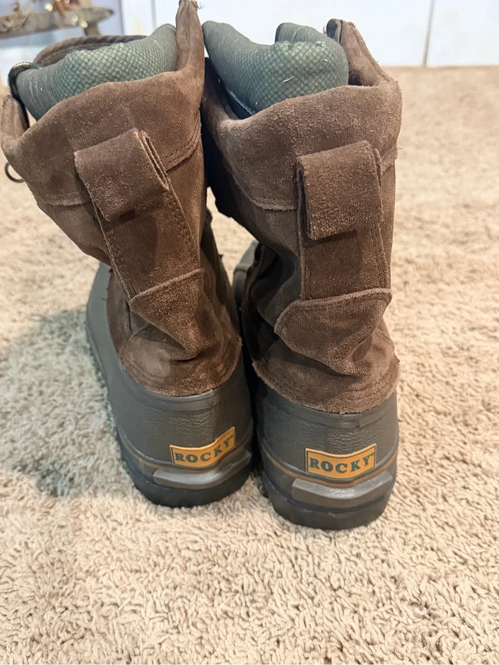 Rocky Jasper Trac Boots #7758 Sz 9 Brown Leather Insulated Snow Winter Hunting